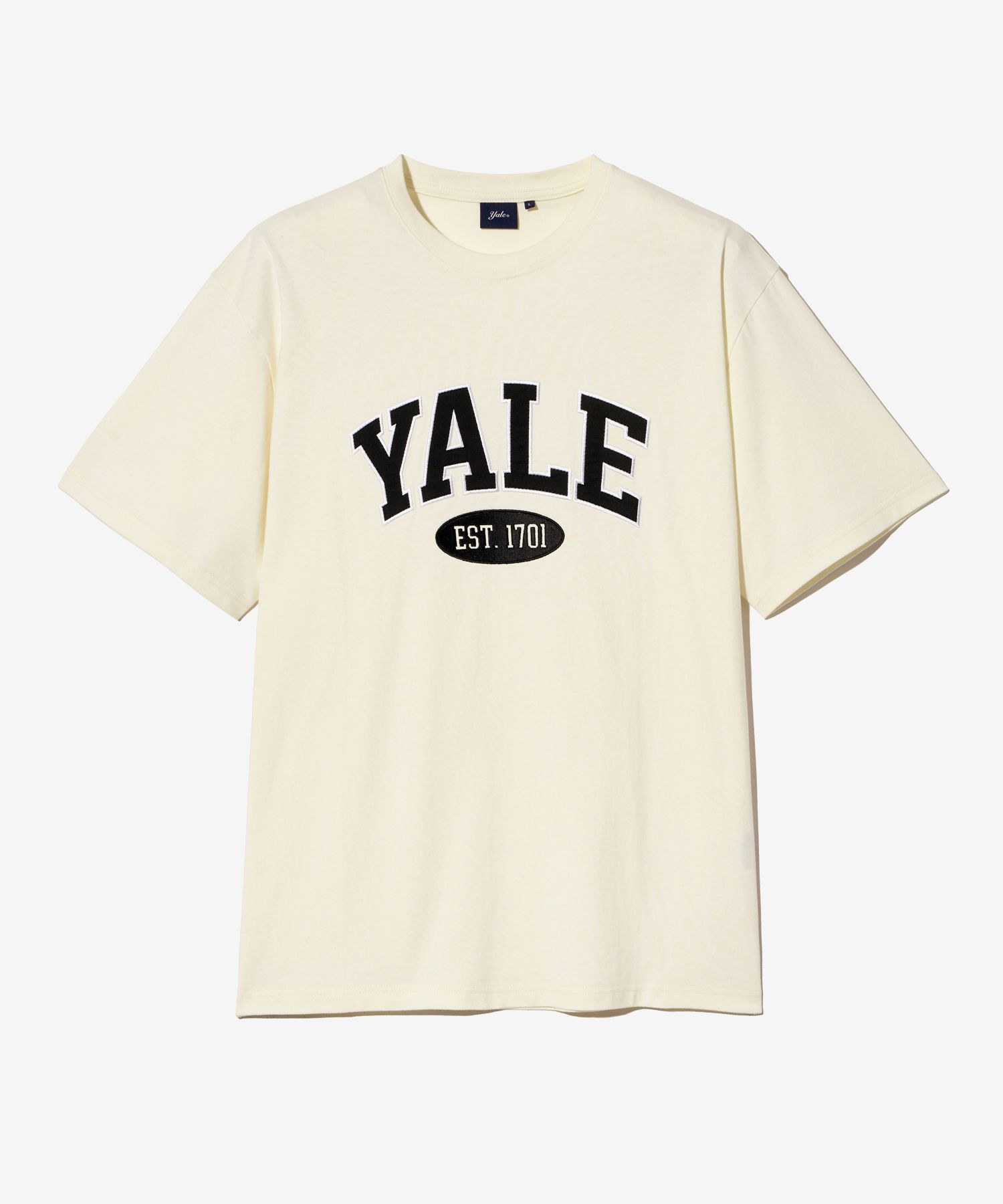 ☆YALE☆ 2 TONE ARCH TSHIRT CREAM YD01SS1011CR / YEM1SS306AC MUSINSA | YALE 2 TONE ARCH T-SHIRT CREAM