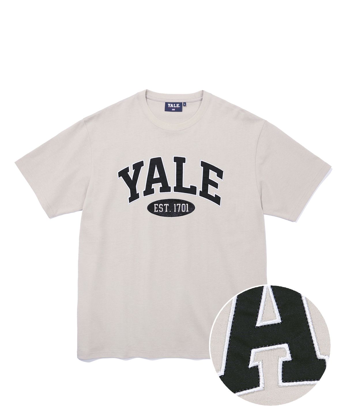 예일(YALE) (22SS) 2 TONE ARCH TEE BEIGE
