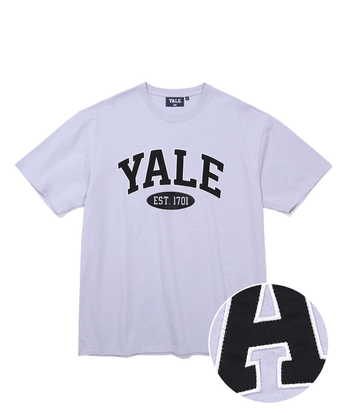 예일(YALE) (22SS) 2 TONE ARCH TEE VTG PURPLE