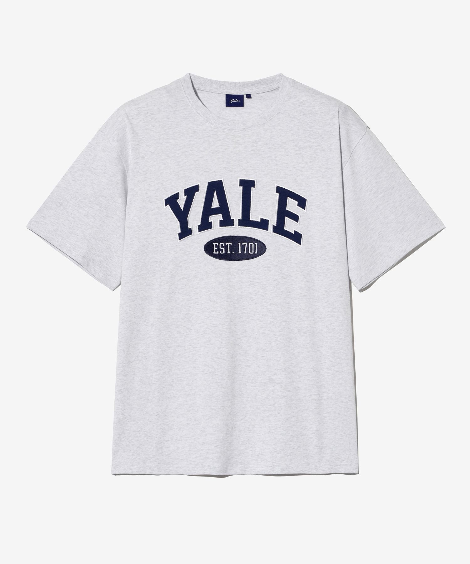 ☆YALE☆ 2 TONE ARCH TSHIRT LIGHT GRAY YEM1SS306ALG MUSINSA | YALE 2 TONE ARCH T-SHIRT LIGHT GRAY