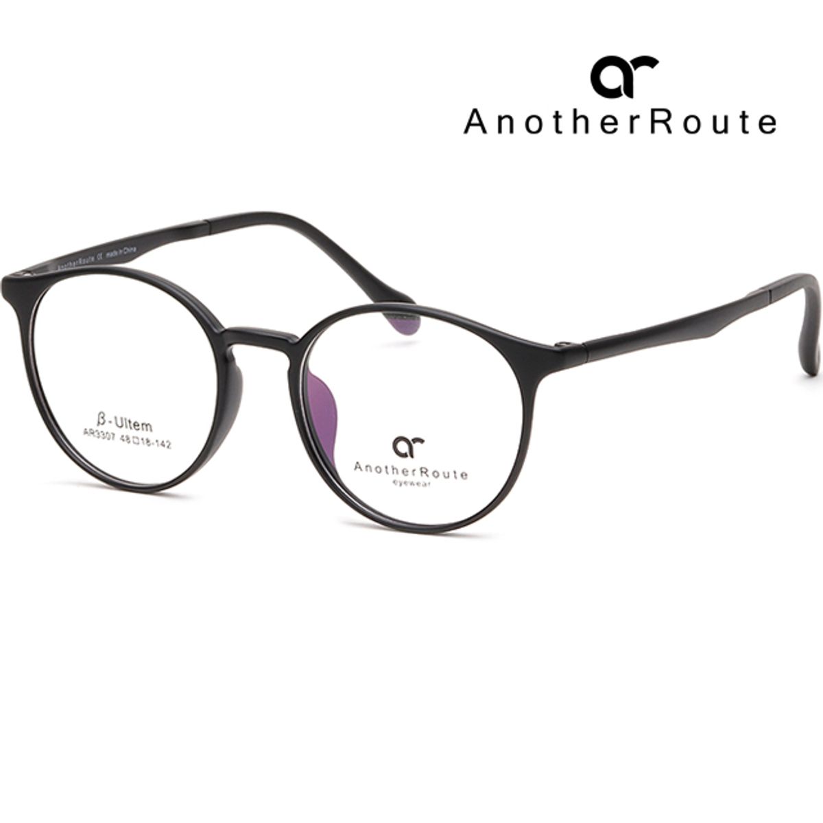 어나더루트(ANOTHERROUTE) 안경테 AR3307 C2 무광 블랙 울템 초경량