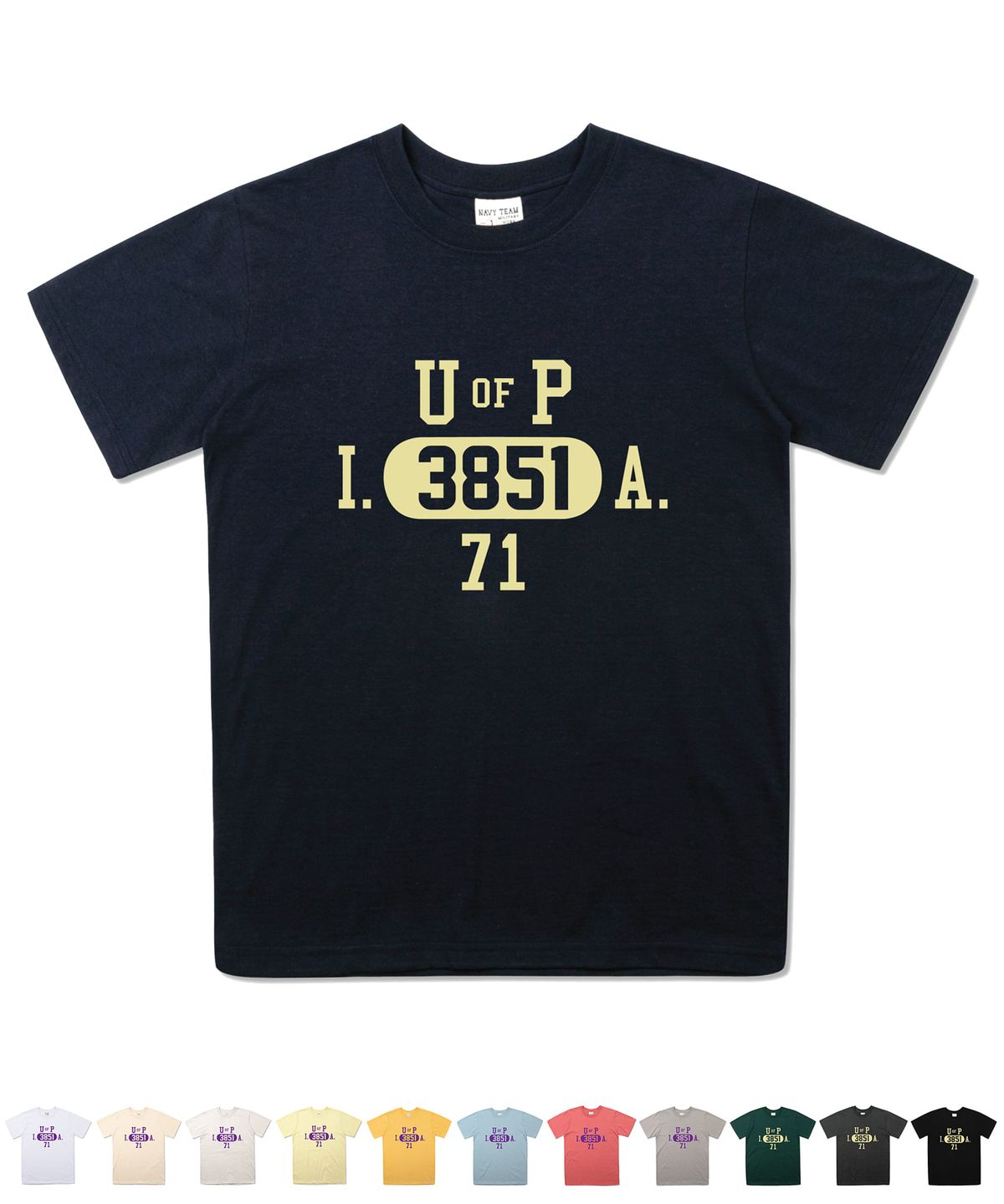 네이비팀(NAVYTEAM) NTV-U OF P 3851 SHORT SLEEVE