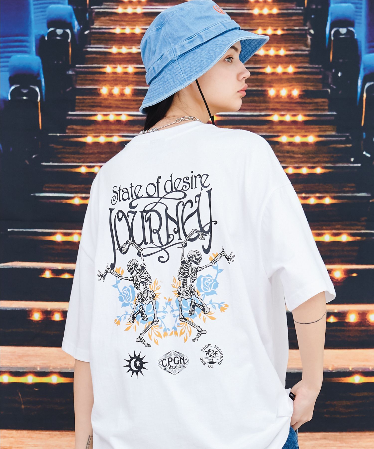 【CPGN STUDIO】Skeleton Pigment Short Sleeve T-shirt Roots Guitar T-Shirt – Eric Johanson
