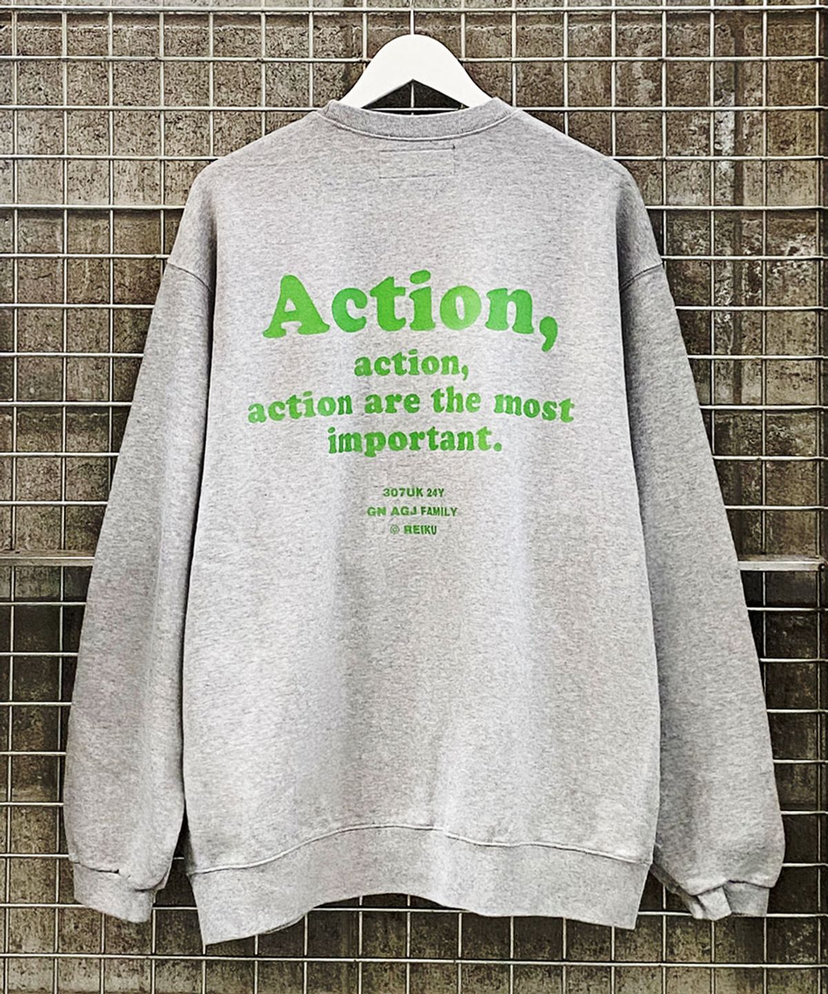 레이쿠(REIKU) RK action mtm gray 맨투맨
