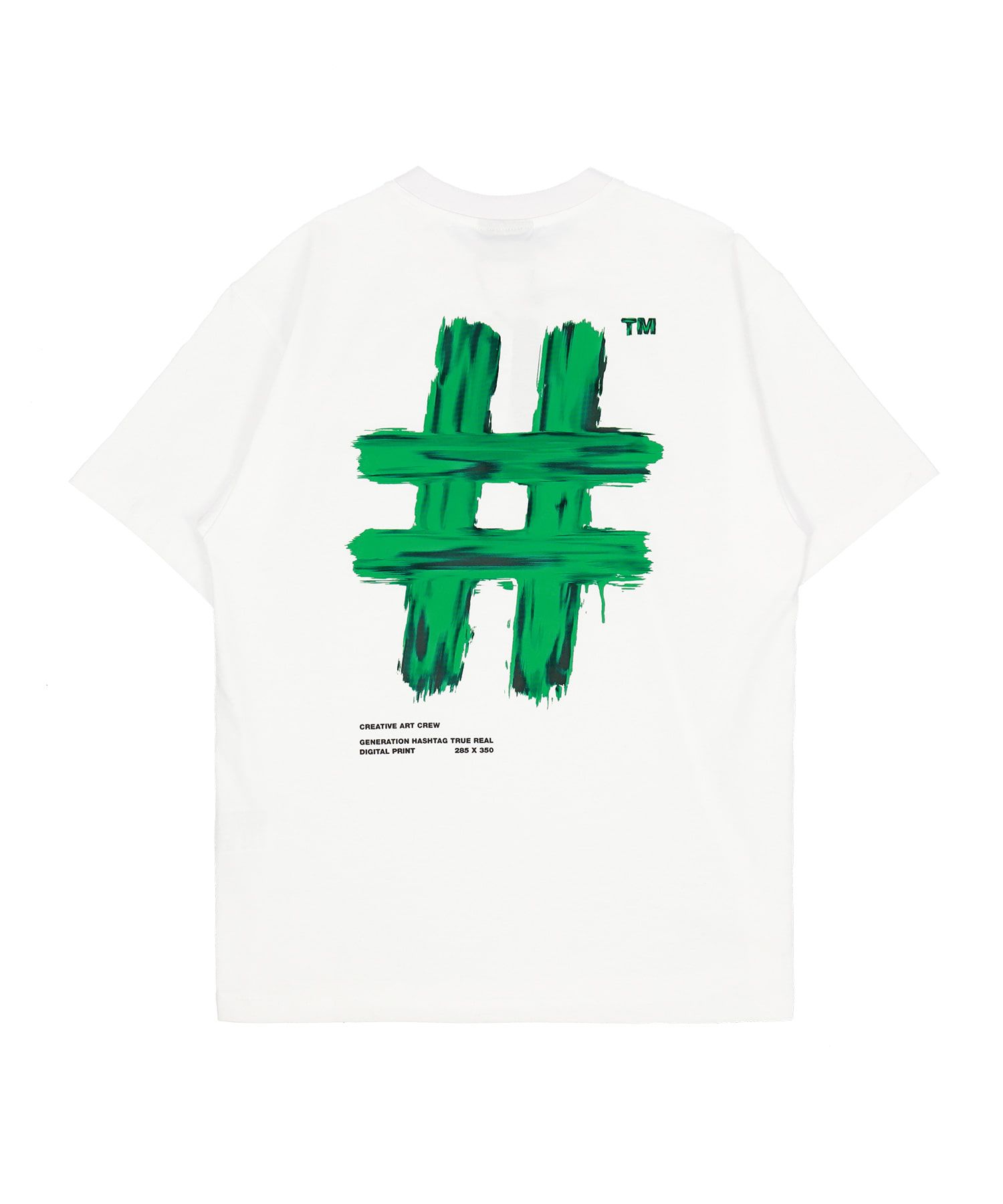 MUSINSA | BEENTRILL Painting Hashtag Overfit Short Sleeve T