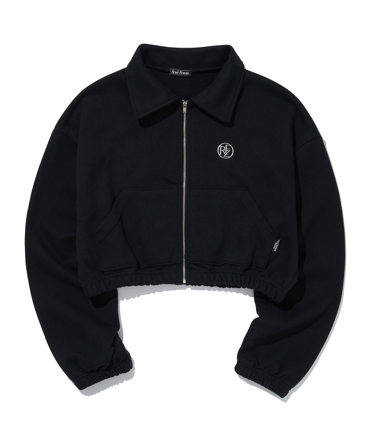 로제프란츠(ROSEFRANTZ) Crop Callar Zipup [Black]