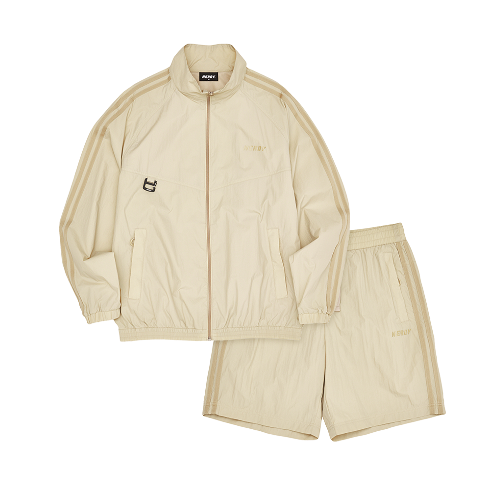 ☆NERDY☆ 22SS NY Windbreaker Set Beige MUSINSA | NERDY (22SS) NY Windbreaker Half Pants Set Beige