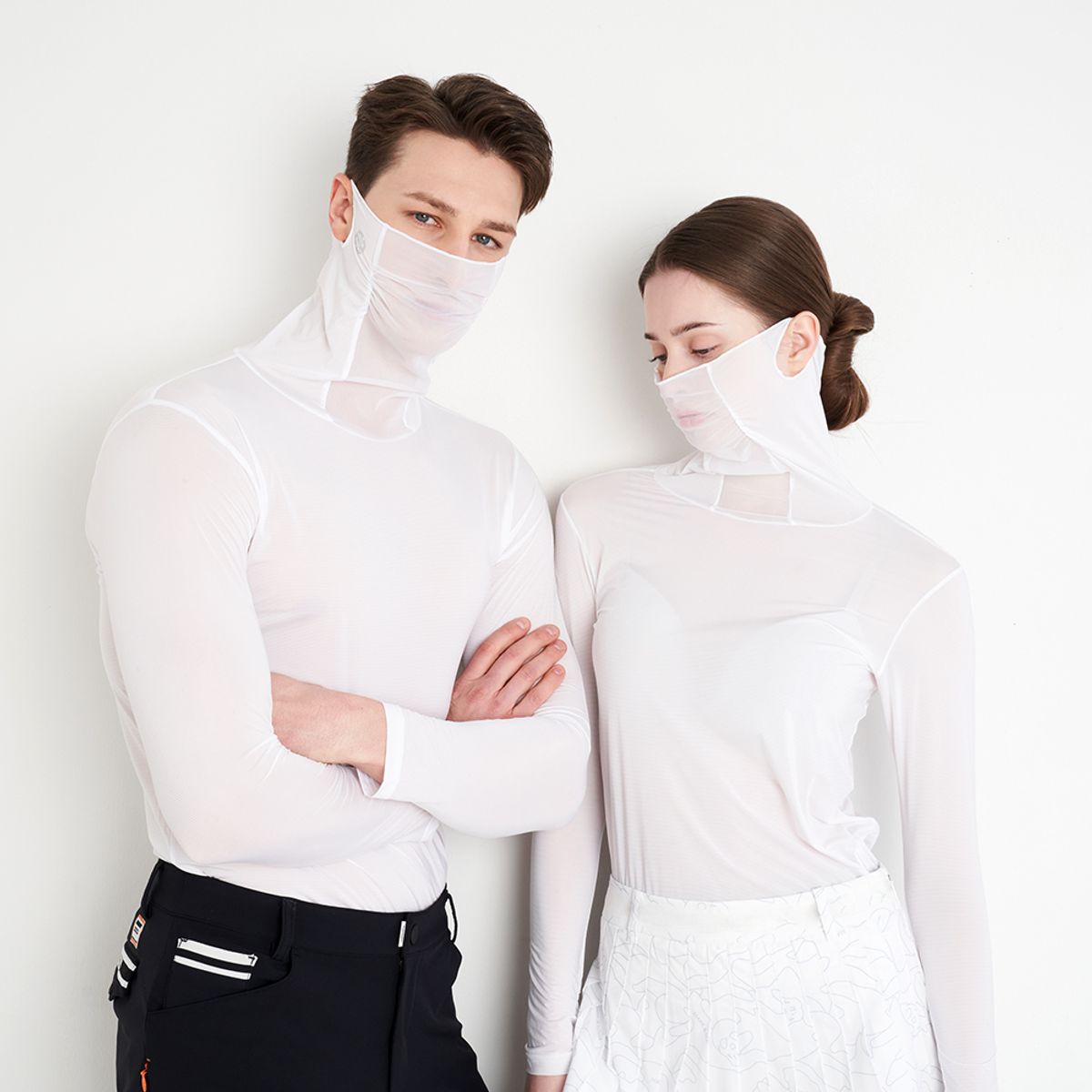 테크스킨(TECHSKIN) 20D 귀걸이형 냉감티셔츠