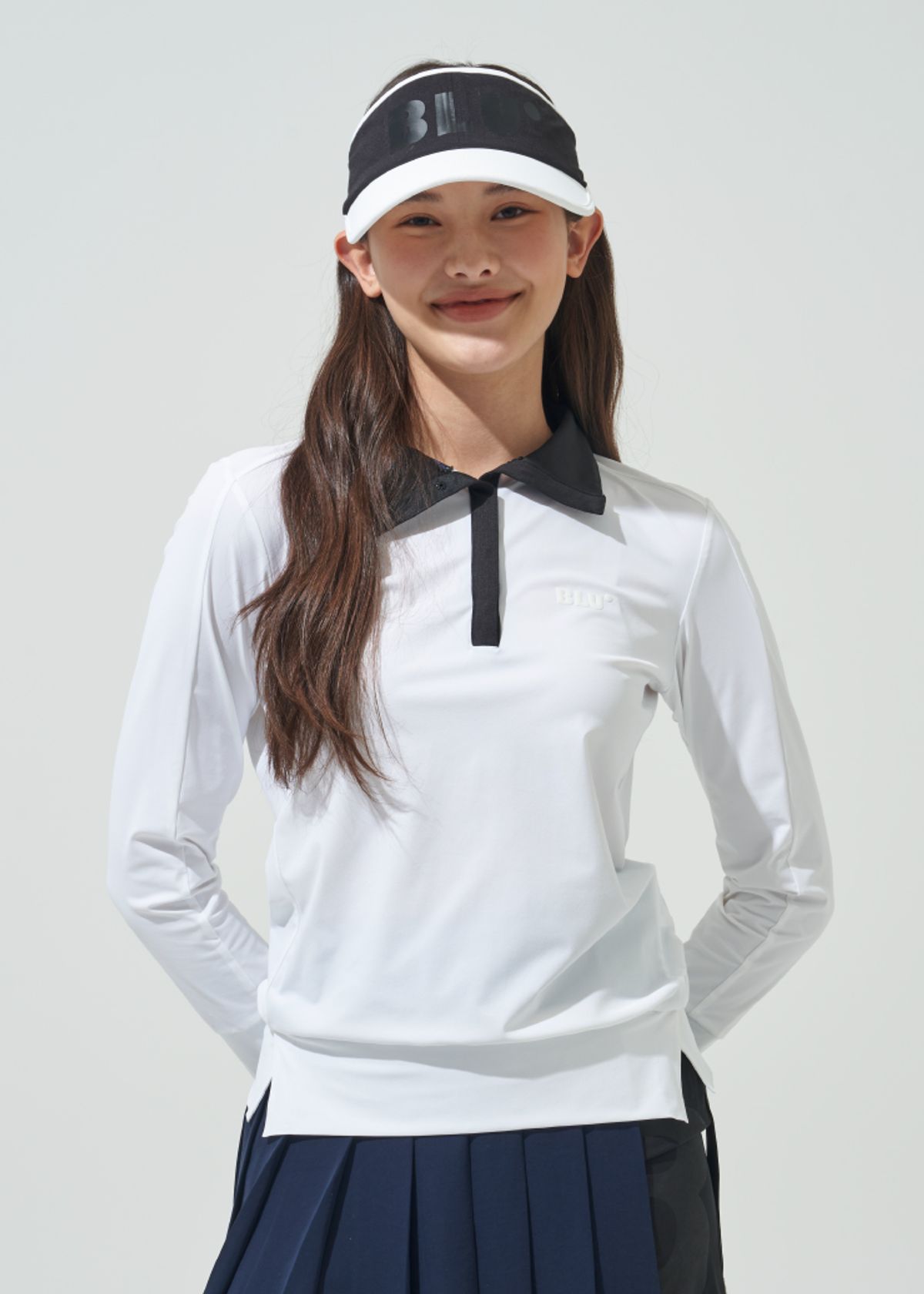 블루닷(BLUDOT) 에센셜 슬릿 티셔츠_WH