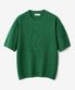 코튼모달 미니멀 와플 하프니트 [그린]