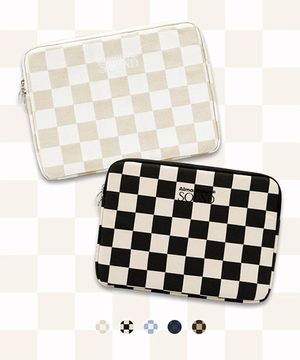 체커보드 노트북 파우치