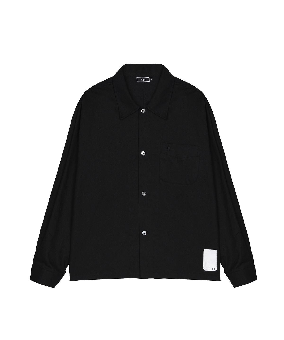 사이(SAI) 003 오버 셔츠 재킷 블랙