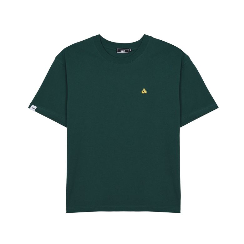 003 ‘a’ 로고 티셔츠 (자수) 딥그린
