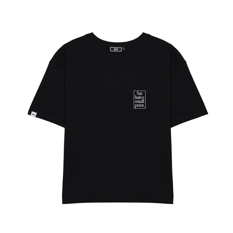 003 헤이츠 그래픽 티셔츠 블랙