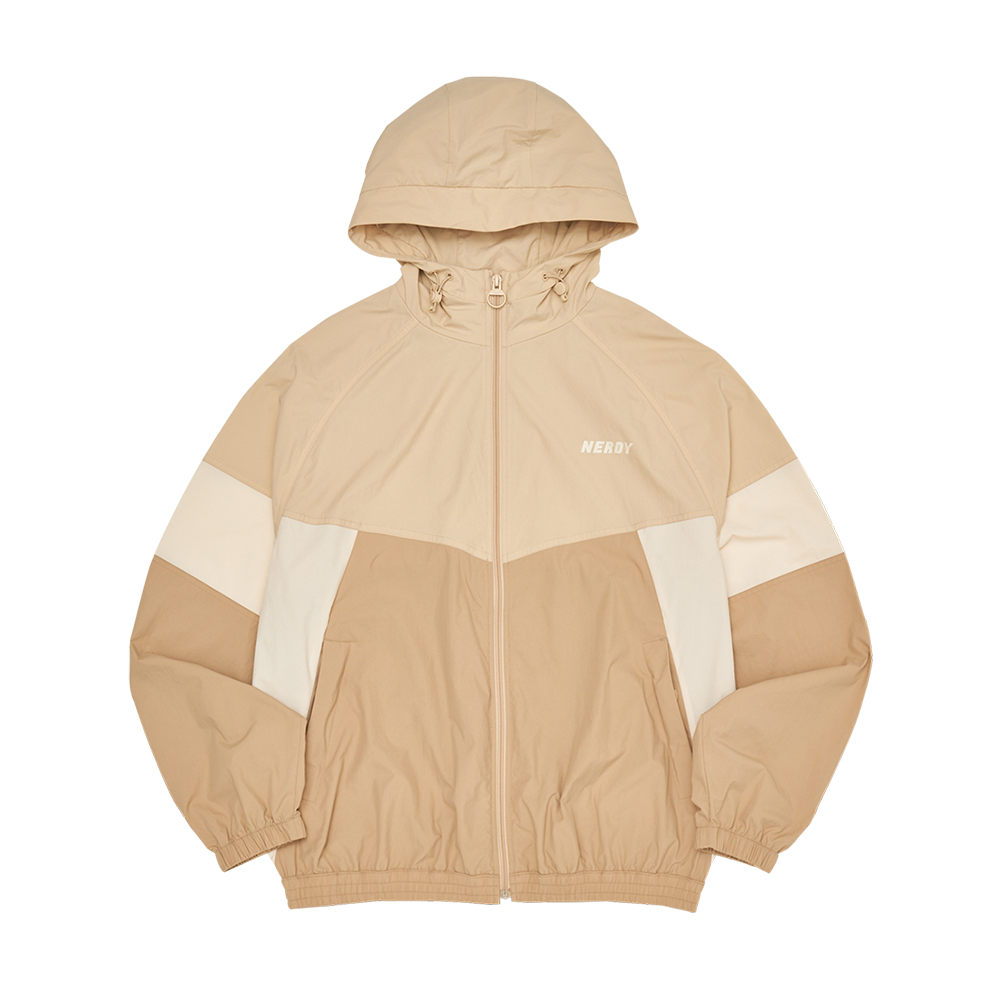 ☆NERDY☆ 22SS Color Block Windbreaker Beige MUSINSA | NERDY (22SS) Color Block Windbreaker Beige