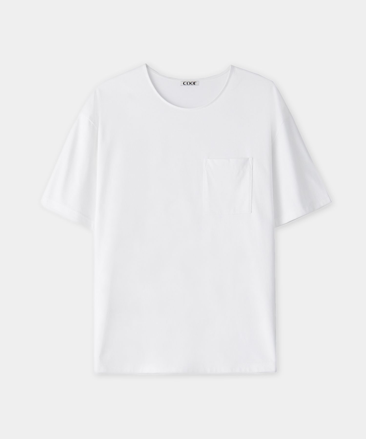 MUSINSA | COOR SuPima Cotton Semi Oversized Fit U-Neck T