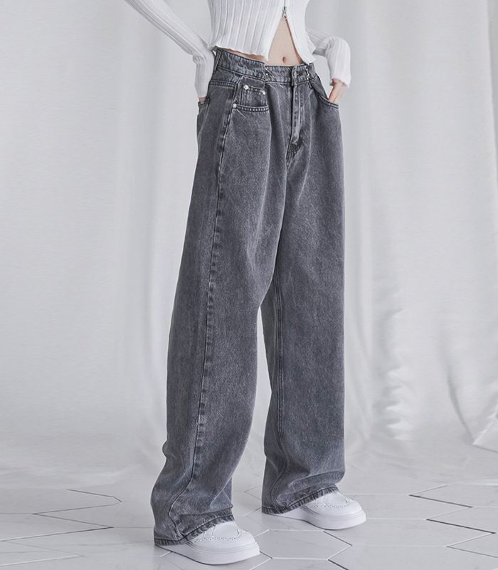 [AVANDRESS] ★SALE★Nonfade BUCKLE WIDE DENIM PANTS/男女共用 MUSINSA | AVANDRESS Nonfade BUCKLE WIDE DENIM PANTS INDIGO
