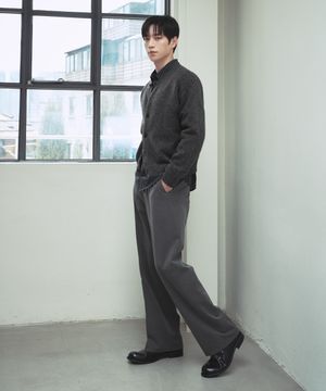 [서강준PICK] 밴딩 와이드 슬랙스 [GREY]