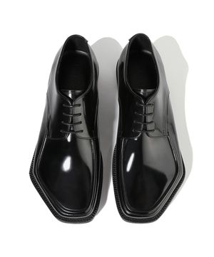 [비브람] 유니크 펜타곤쉐입 러버솔 더비슈즈 1050 [BLACK BOX]