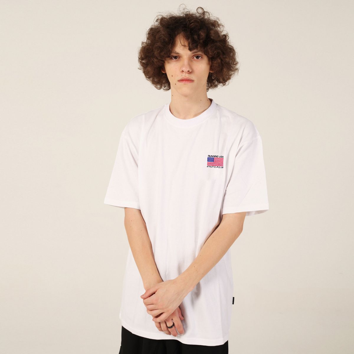 리스펙트(RESPECT) running usa athletic club tee (white)