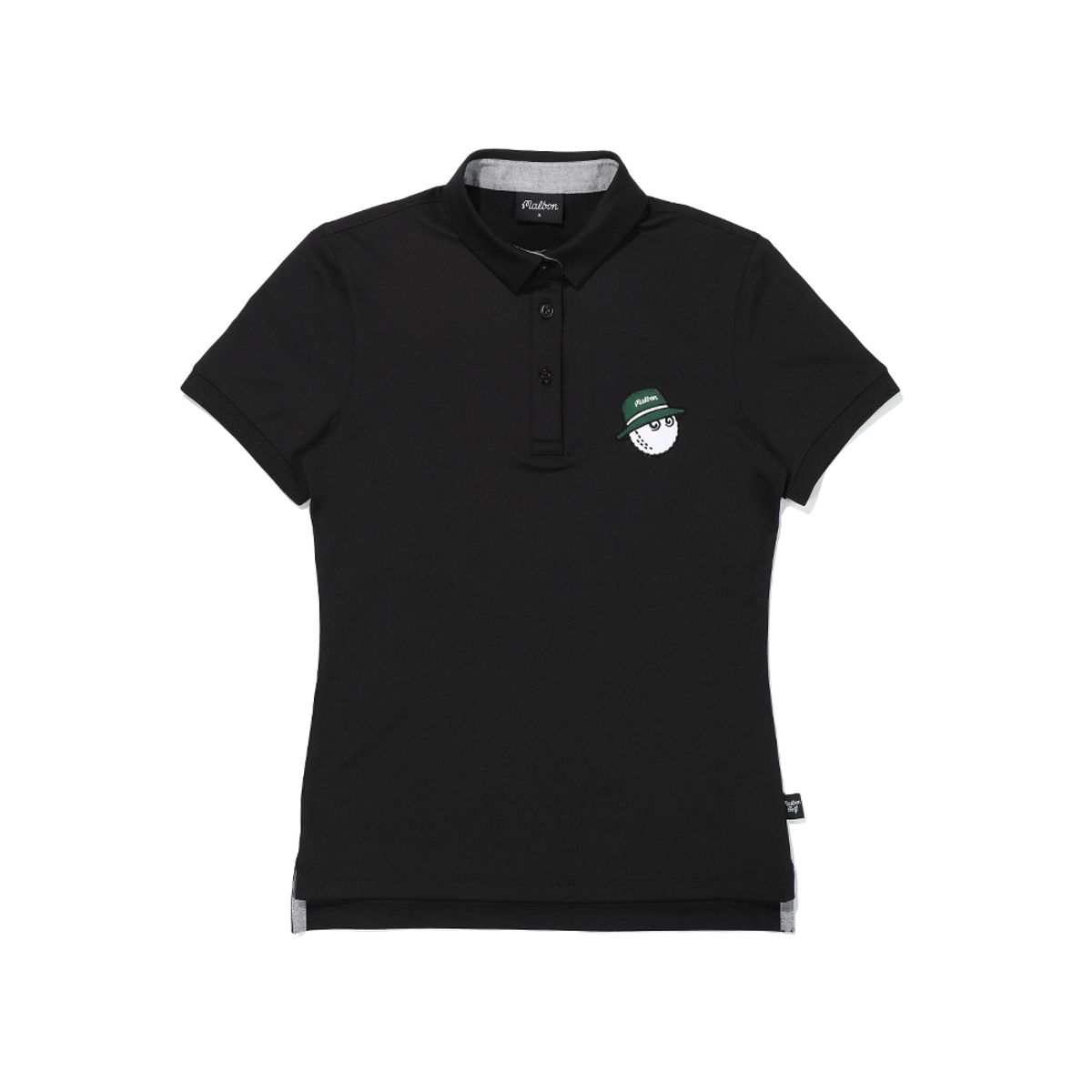 말본 골프(MALBON GOLF) 버킷 포인트 폴로 티셔츠 BLACK (WOMAN)