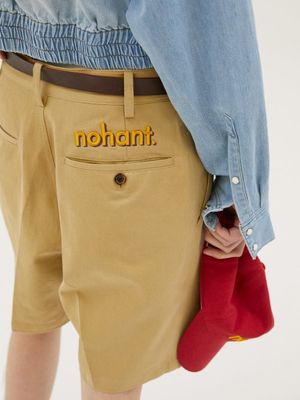 LOGO CHINO SHORTS BEIGE