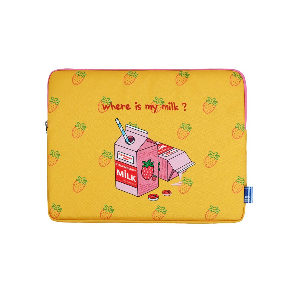 코지콤마(COZYCOMMA) 아이패드파우치 내 우유 어디있어(2size)