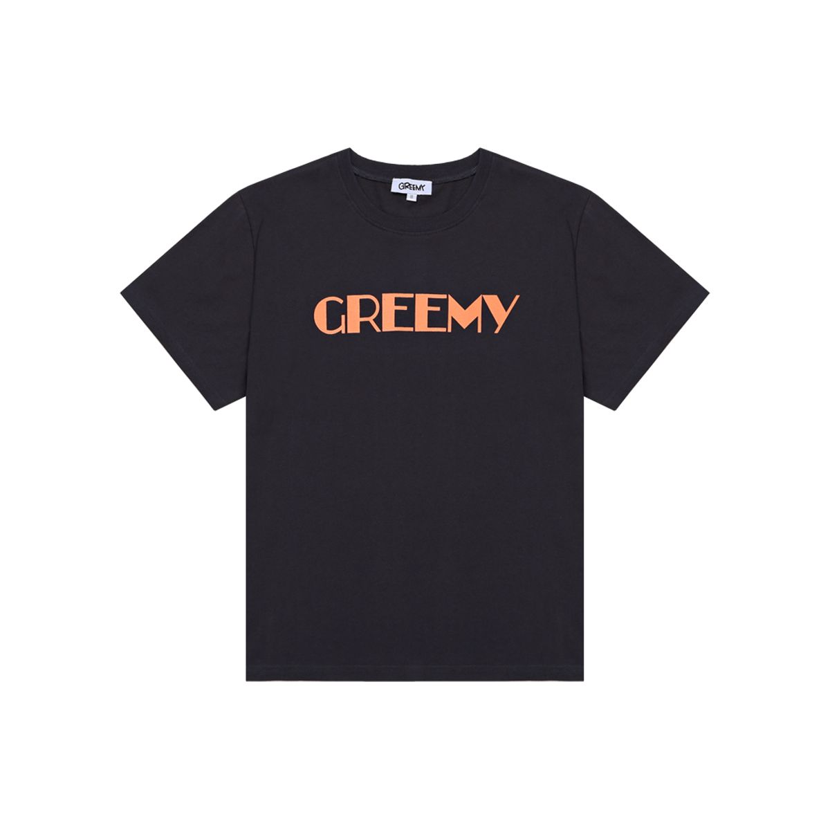그리미(GREEMY) SIMPLE LOGO T-SHIRT(CHARCOAL)