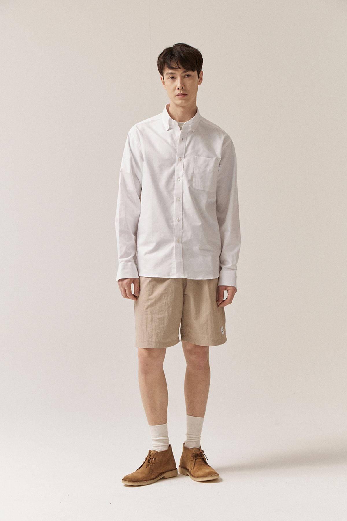 호웨어(HOWEAR) 옥스포드 셔츠 - 화이트