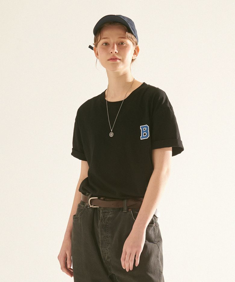 B Logo T-Shirts / BLACK
