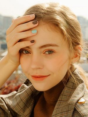 리유저블 네일팁 민트 초코(숏 스퀘어)