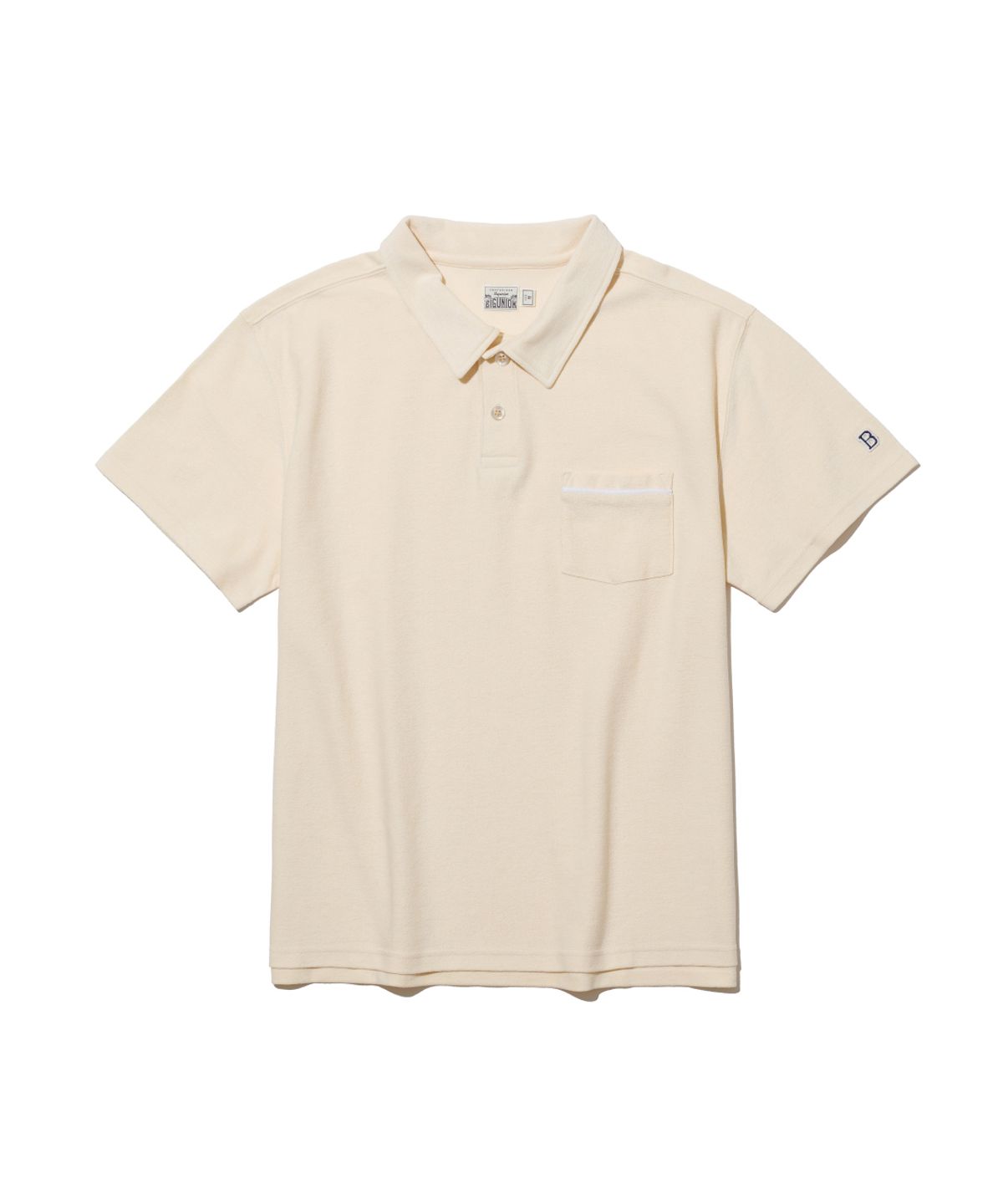 빅유니온(BIG UNION) Terry PK T-Shirts / CREAM