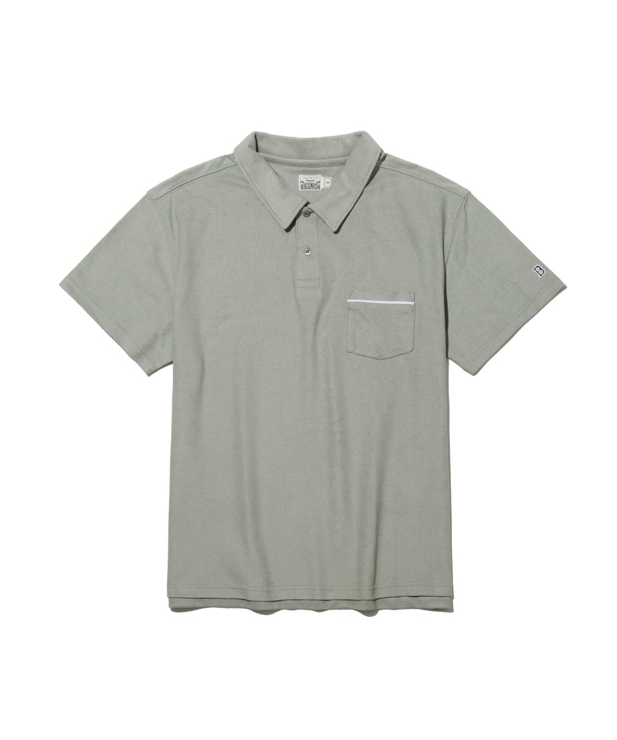 빅유니온(BIG UNION) Terry PK T-Shirts / ASH KHAKI
