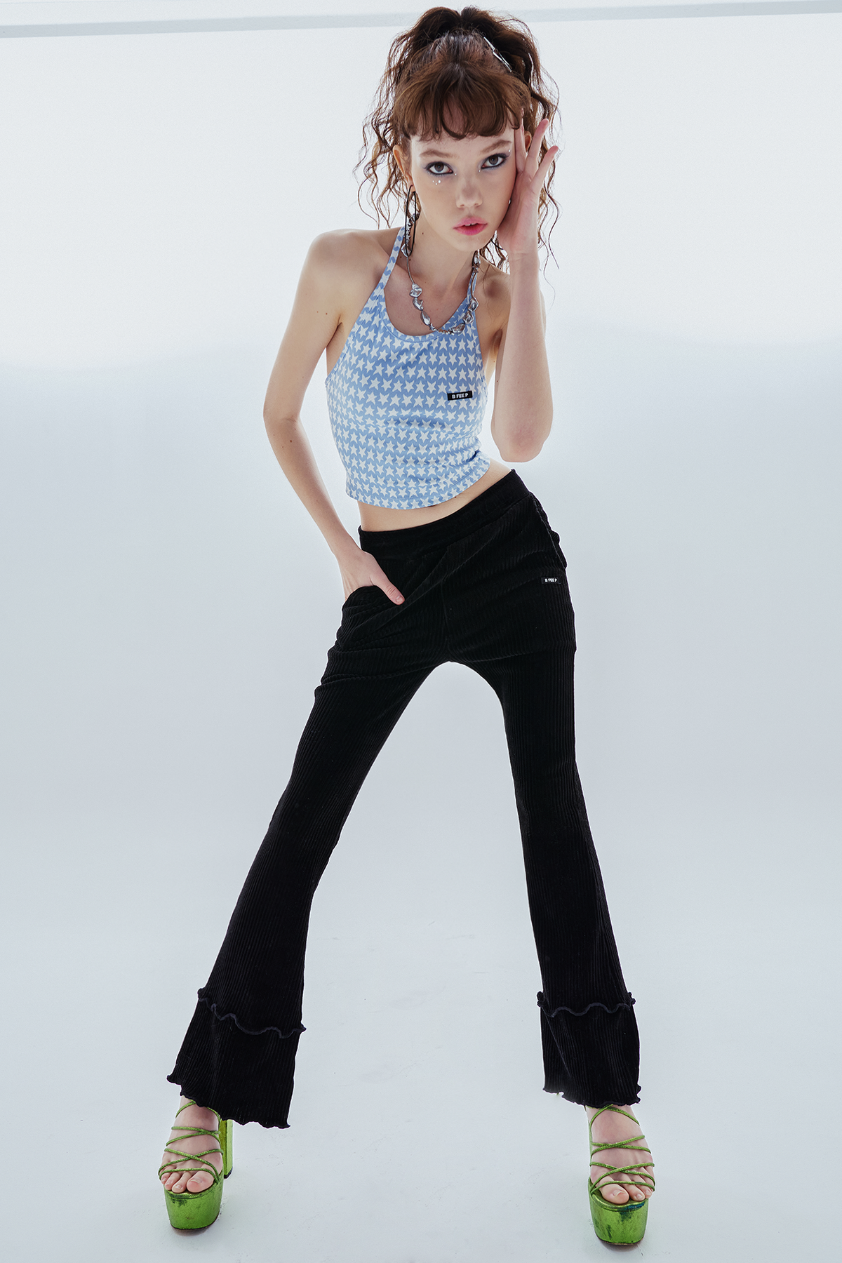 비피피(BFEEP) wave bootscut pants_black