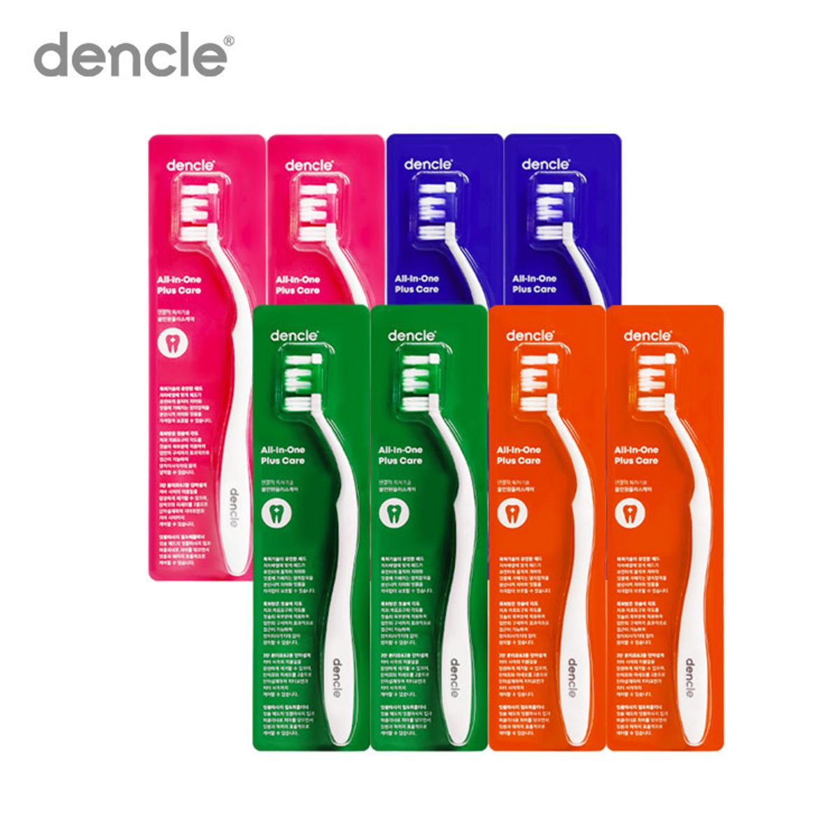 덴클(DENCLE) 올인원케어 플러스 칫솔 8개입