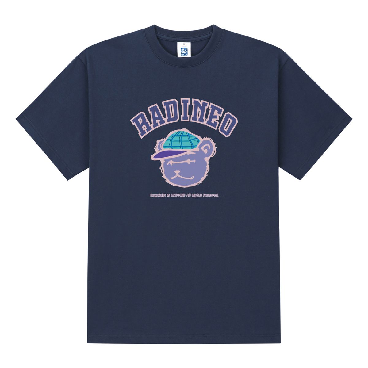 라디네오(RADINEO) 보라 베어 네이비 반팔 티셔츠