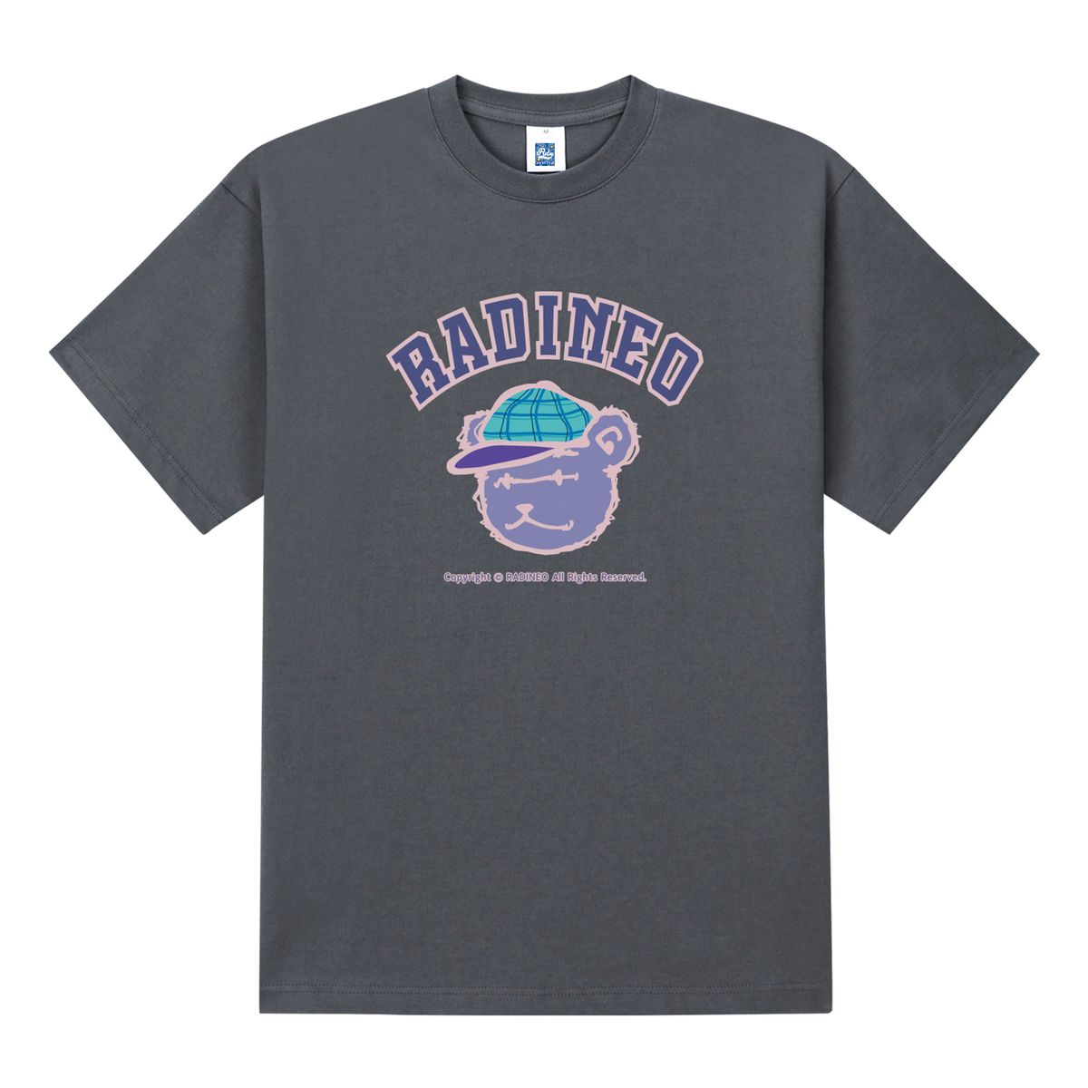 라디네오(RADINEO) 보라 베어 그레이 반팔 티셔츠