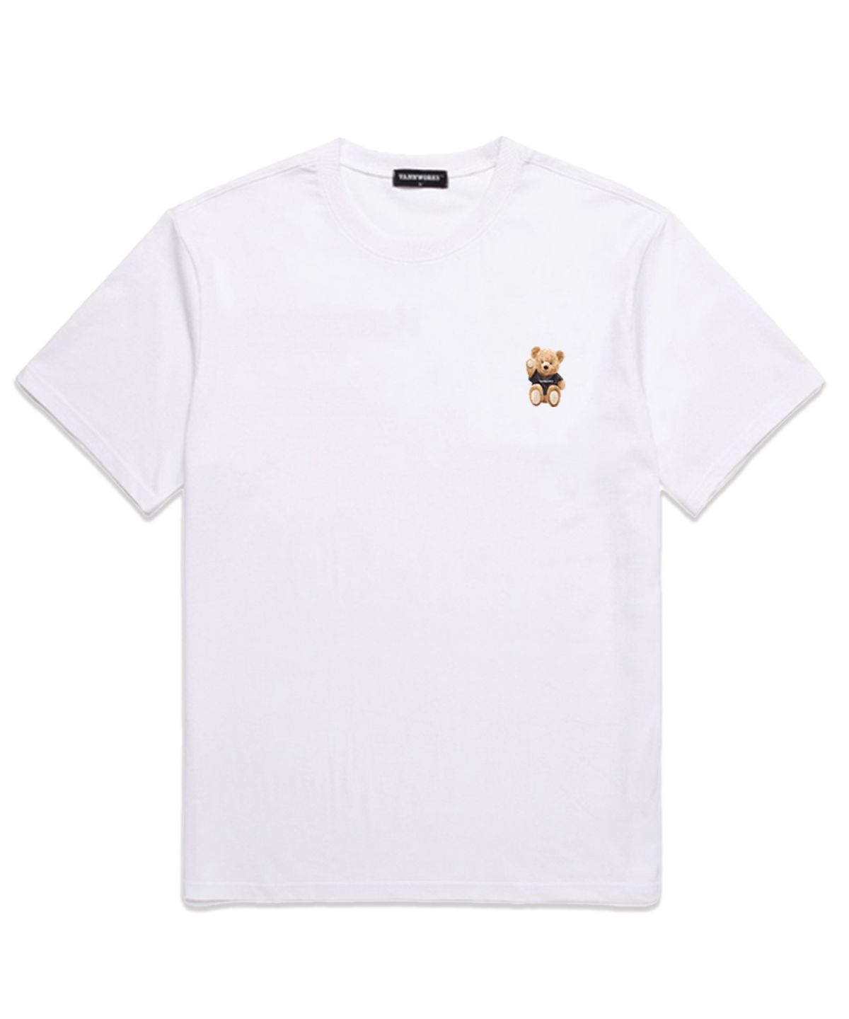 밴웍스(VANNWORKS) MINI SITTING BEAR 오버핏 반팔 티셔츠(VNDTS215) 화이트