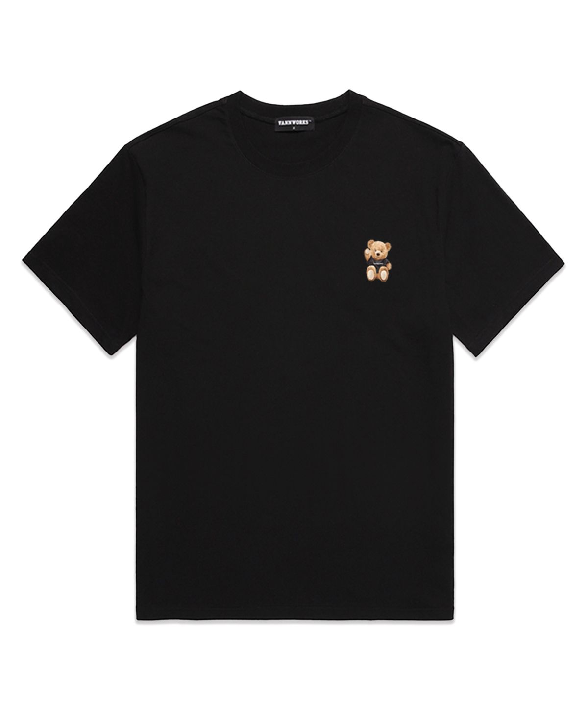 밴웍스(VANNWORKS) MINI SITTING BEAR 오버핏 반팔 티셔츠(VNDTS215) 블랙