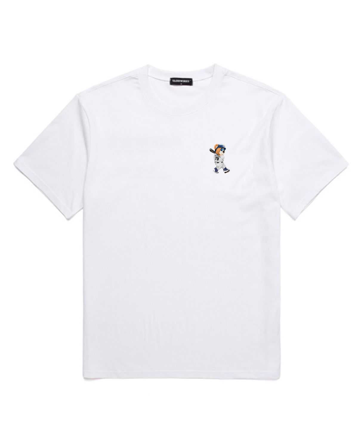 밴웍스(VANNWORKS) MINI BASEBALL BAER 오버핏 반팔 티셔츠 (VNDTS217) 화이트