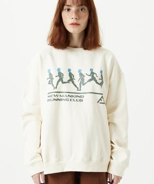 RUNNING CLUB CREWNECK - CREAM