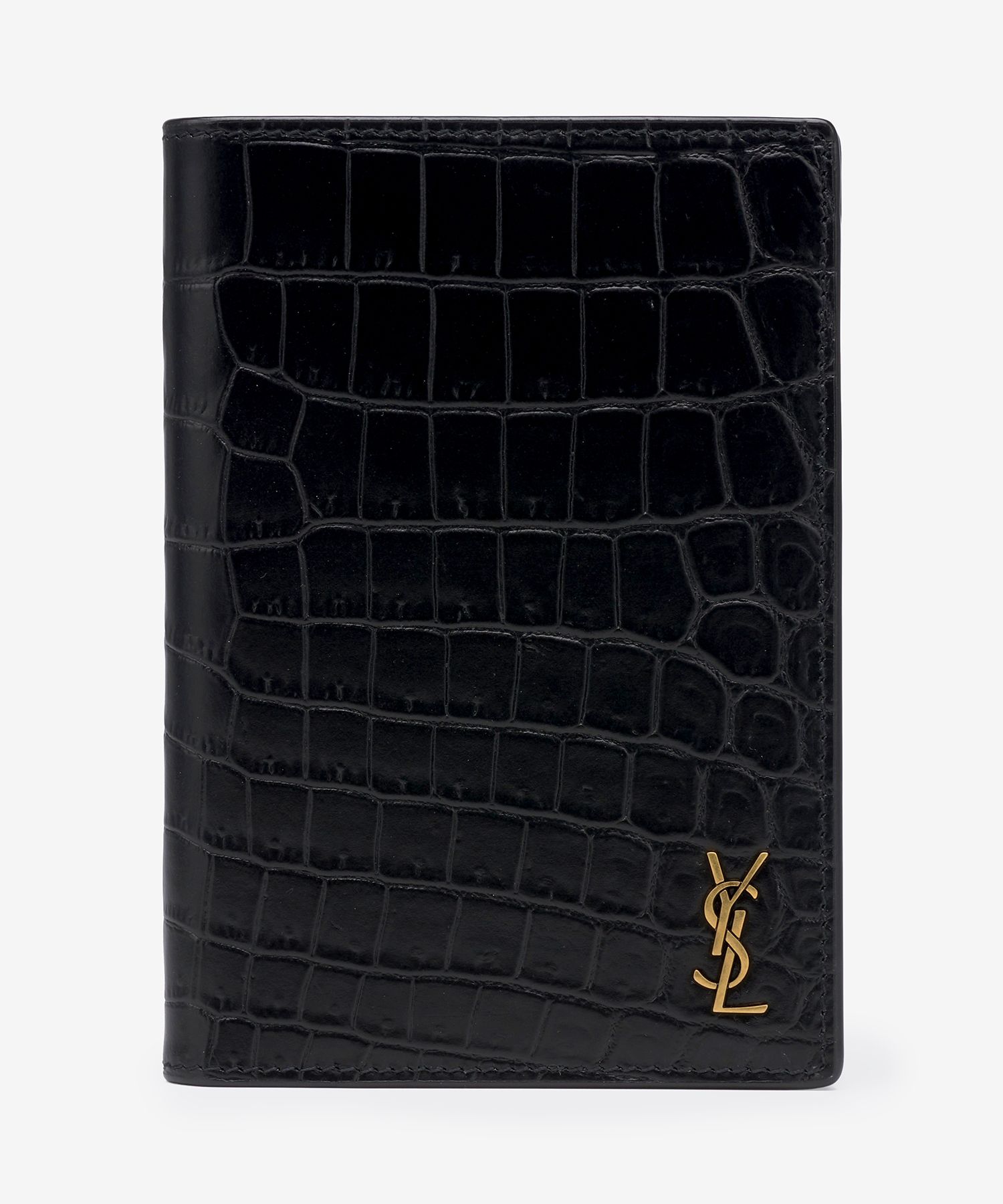 ★Saint Laurent★ Crocodile Tiny Monogram Passport Wallet Bl MUSINSA | SAINT LAURENT Common Crocodile Tiny Monogram