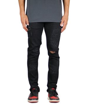 젯 블랙 슬릿 진