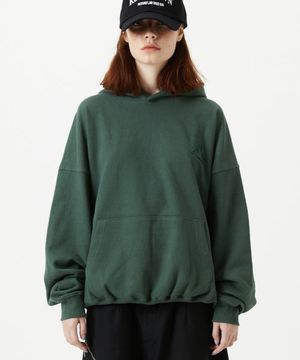 EMBOSSED LOGO HOODIE - GREEN