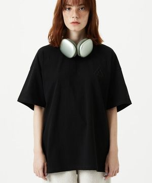 EMBOSSED LOGO T-SHIRTS - BLACK