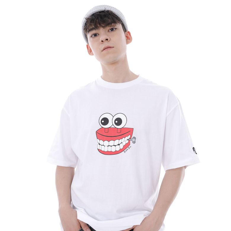 틀니 반팔 화이트