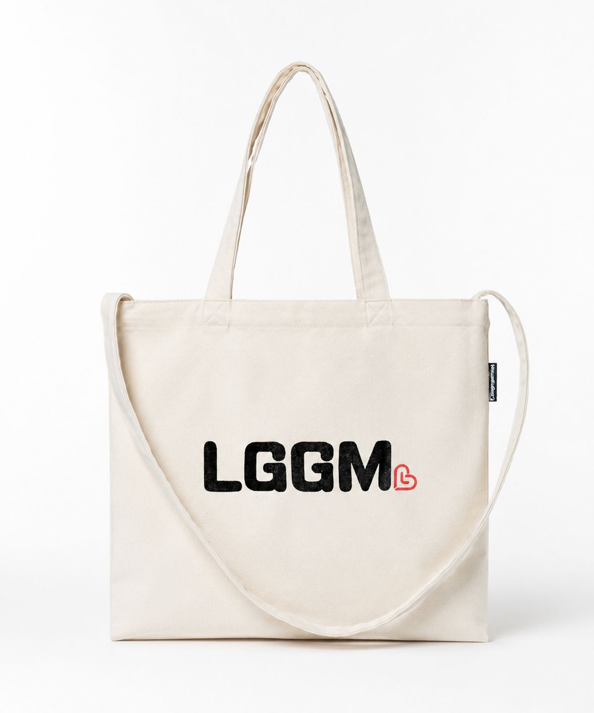 랑가주망(LENGAGEMENT) LGGM 로고 투웨이 캔버스 백 [아이보리]