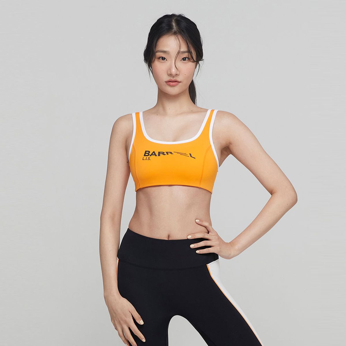 배럴(BARREL) 우먼 무브 브라탑 래쉬가드 솔라오렌지 (BI2WWRG08SOR)