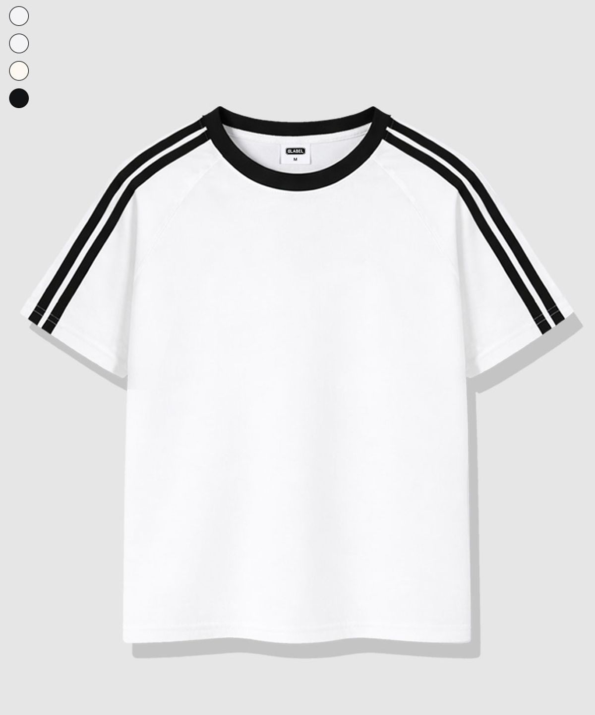 베이직라벨(BASIC LABEL) Joshua Oversized fit track short-sleeved T-shirt 4 Color [BLSE_3001]