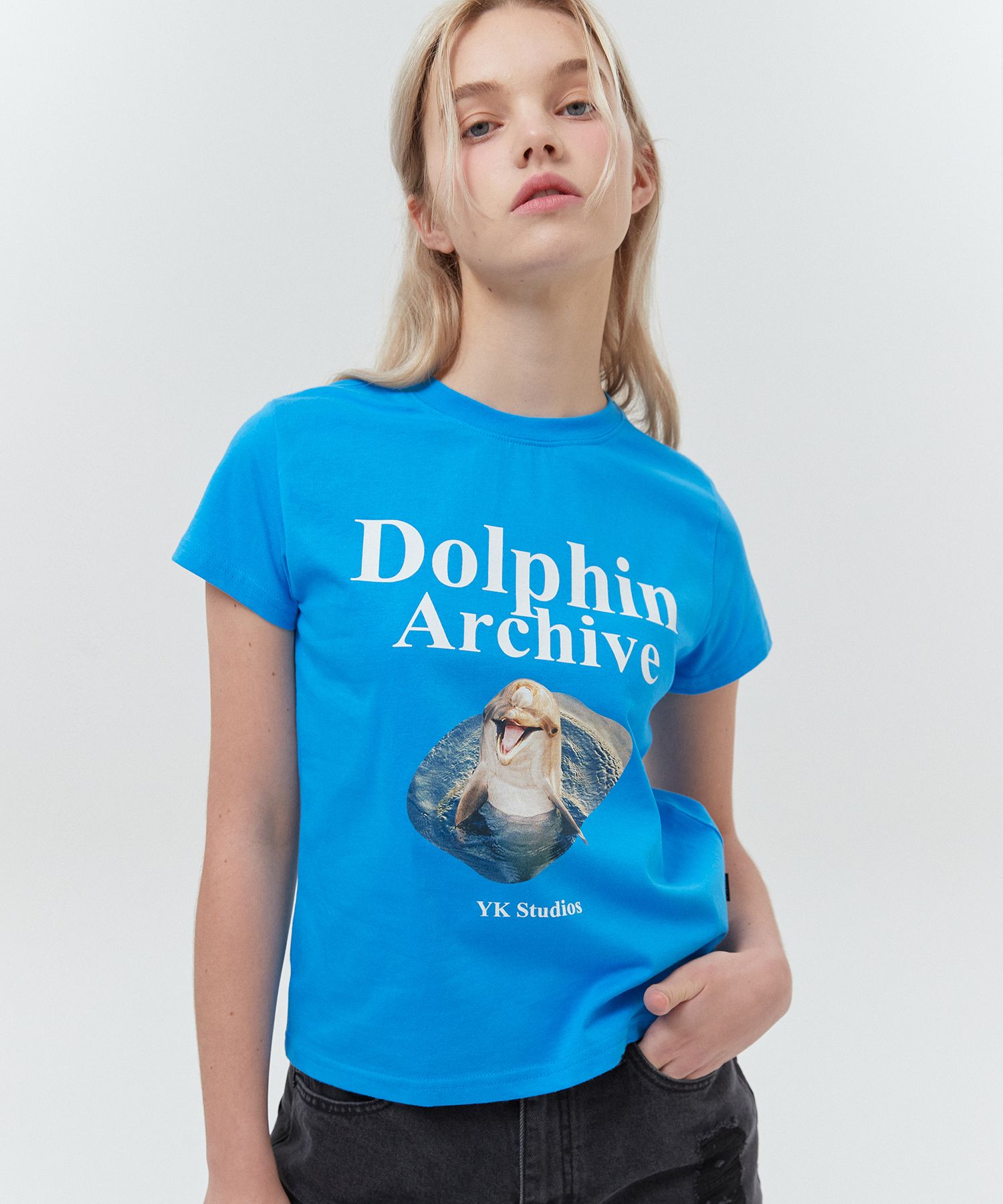 ★WAIKEI★ Dolphin Archive Short Sleeve T-Shirt Pink Overfit MUSINSA | WAI KEI DOLPHIN ARCHIVE SHORT SLEEVE T-SHIRT